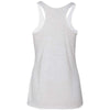 Next Level Women's Heather White Triblend Racerback Tank