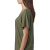 Next Level Women's Military Green Triblend Dolman