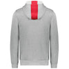 Augusta Sportswear Men's Scarlet/Grey Heather Three-Season Fleece Pullover Hoodie