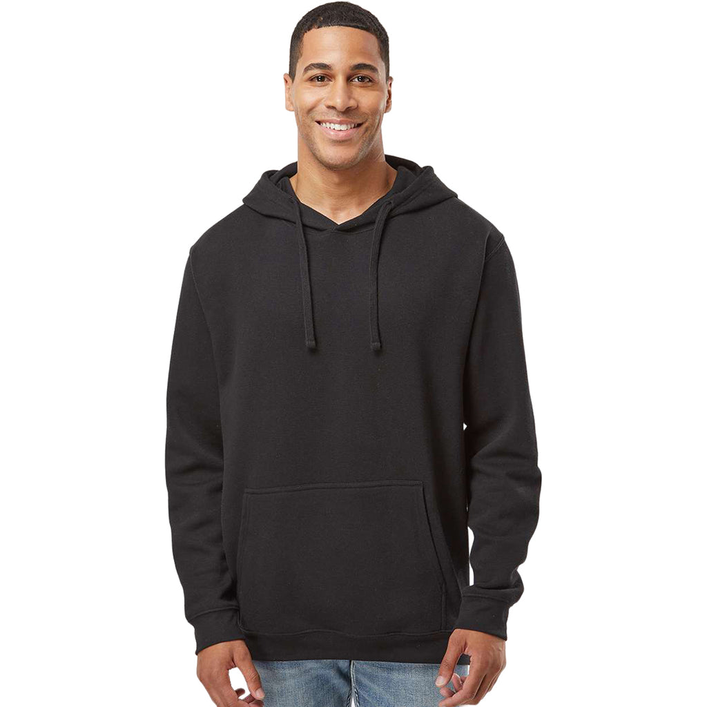 LAT Unisex Black Elevated FleeceBasic Hoodie