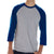 LAT Men's Vintage Heather/Vintage Royal Baseball Fine Jersey T-Shirt