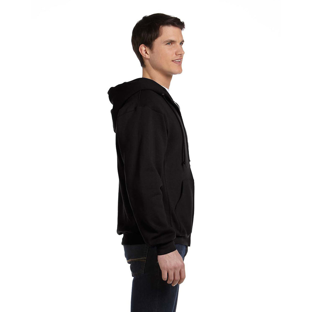 Russell Athletic Men's Black Dri-Power Fleece Full-Zip Hood