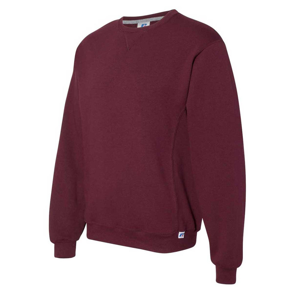 Russell Athletic Men's Maroon Dri Power Crewneck Sweatshirt