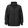 Vantage Women's Black Full-Zip Lightweight Hooded Jacket