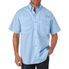 Columbia Men's White Cap Blue Bonehead S/S Shirt