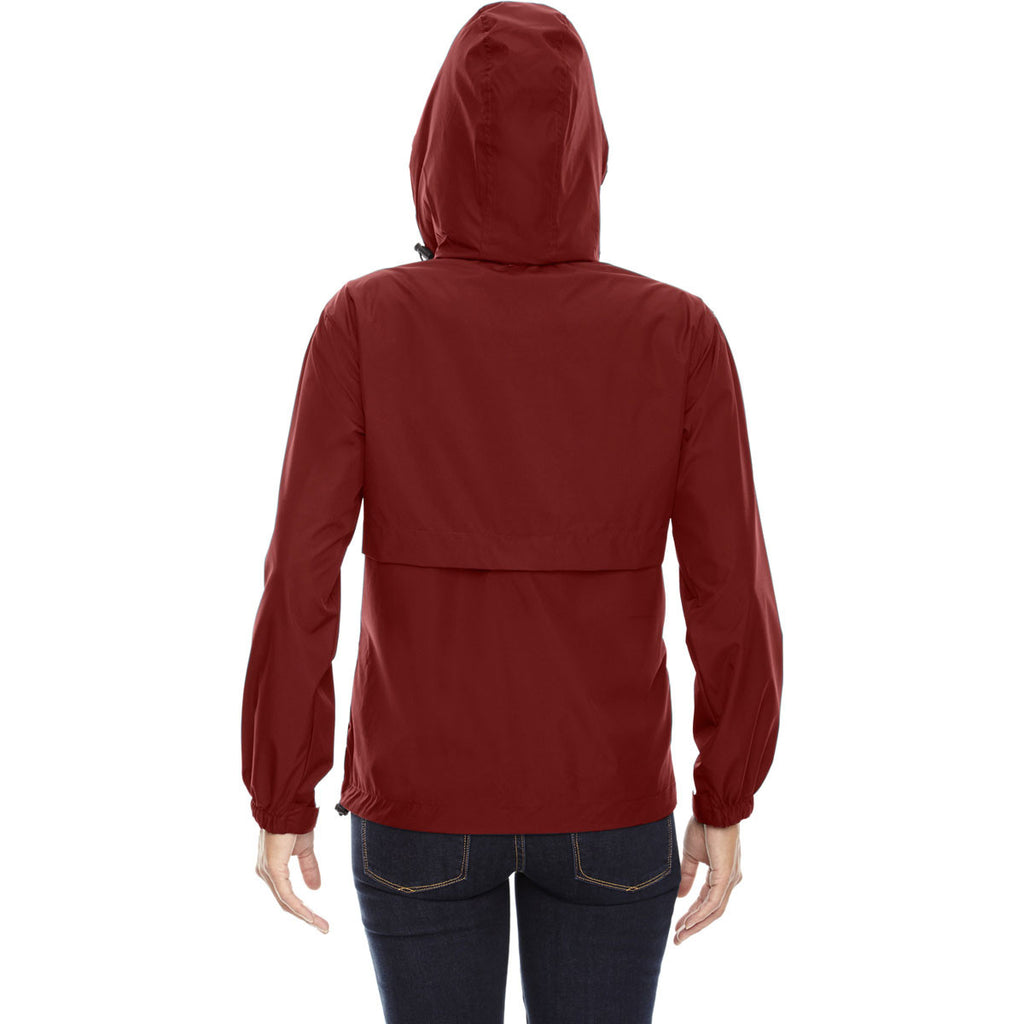 North End Women's Molten Red Techno Lite Jacket