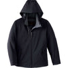 North End Women's Black Glacier Insulated Jacket with Detachable Hood