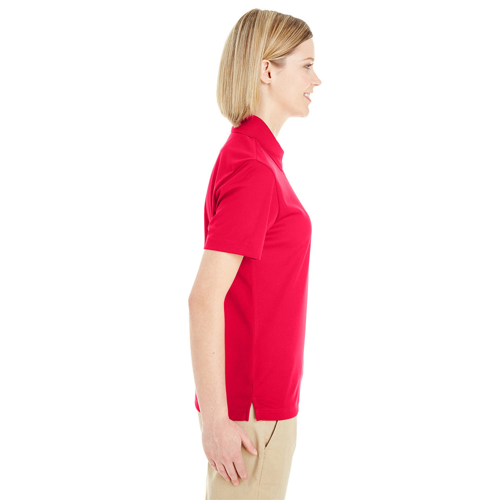 Core 365 Women's Classic Red Origin Performance Pique Polo with Pocket