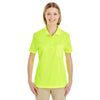 Core 365 Women's Safety Yellow Origin Performance Pique Polo with Pocket