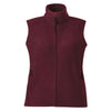 Core 365 Women's Burgundy Journey Fleece Vest