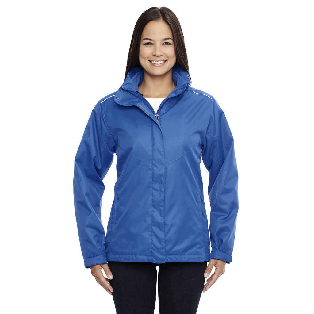 Core 365 Women's True Royal Region 3-in-1 Jacket with Fleece Liner