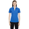 North End Women's Light Nautical Blue Performance Pique Polo