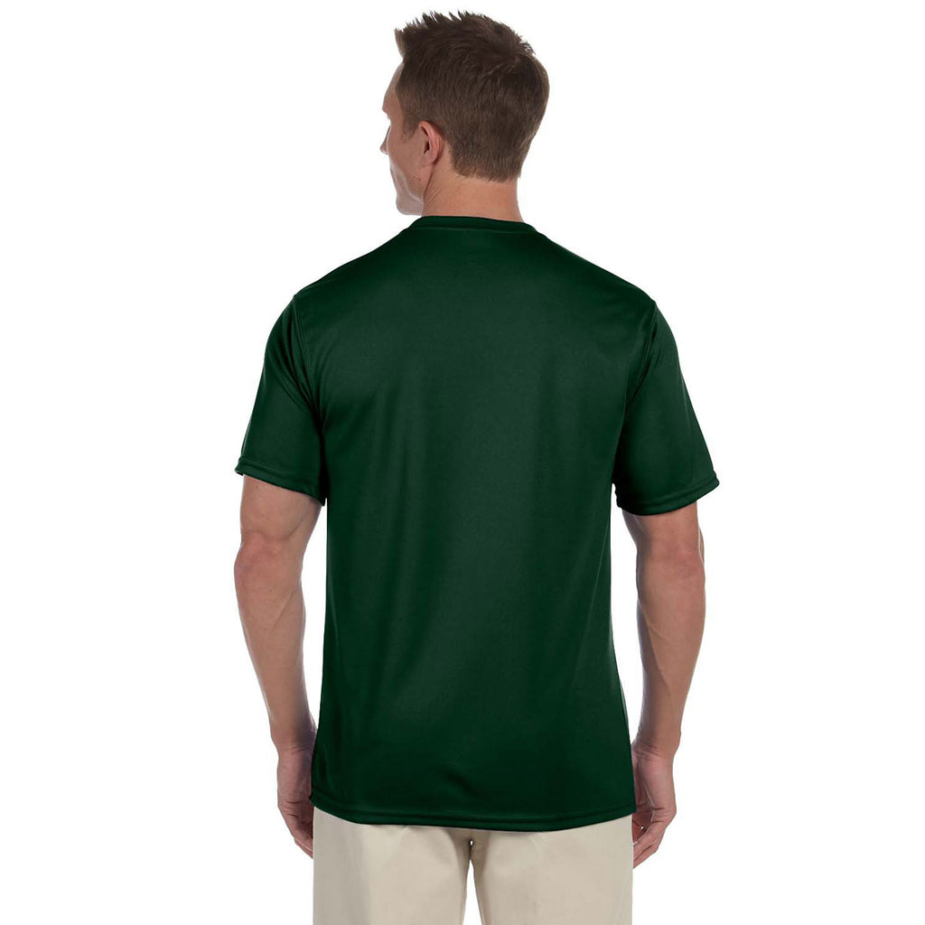 Augusta Sportswear Men's Dark Green Wicking T-Shirt