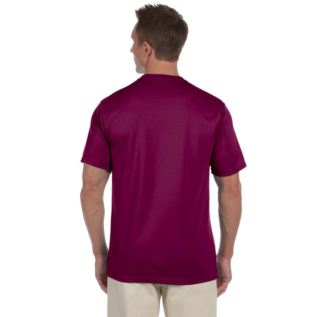 Augusta Sportswear Men's Maroon Wicking T-Shirt