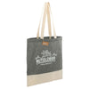 Leed's Black Split Recycled 5oz Cotton Twill Convention Tote