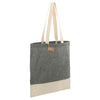 Leed's Black Split Recycled 5oz Cotton Twill Convention Tote