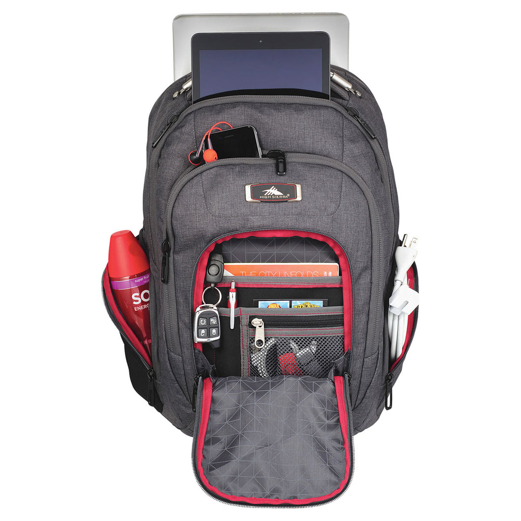 High Sierra Grey 17" Computer UBT Deluxe Backpack