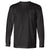 Bayside Men's Black USA-Made Long Sleeve T-Shirt with Pocket