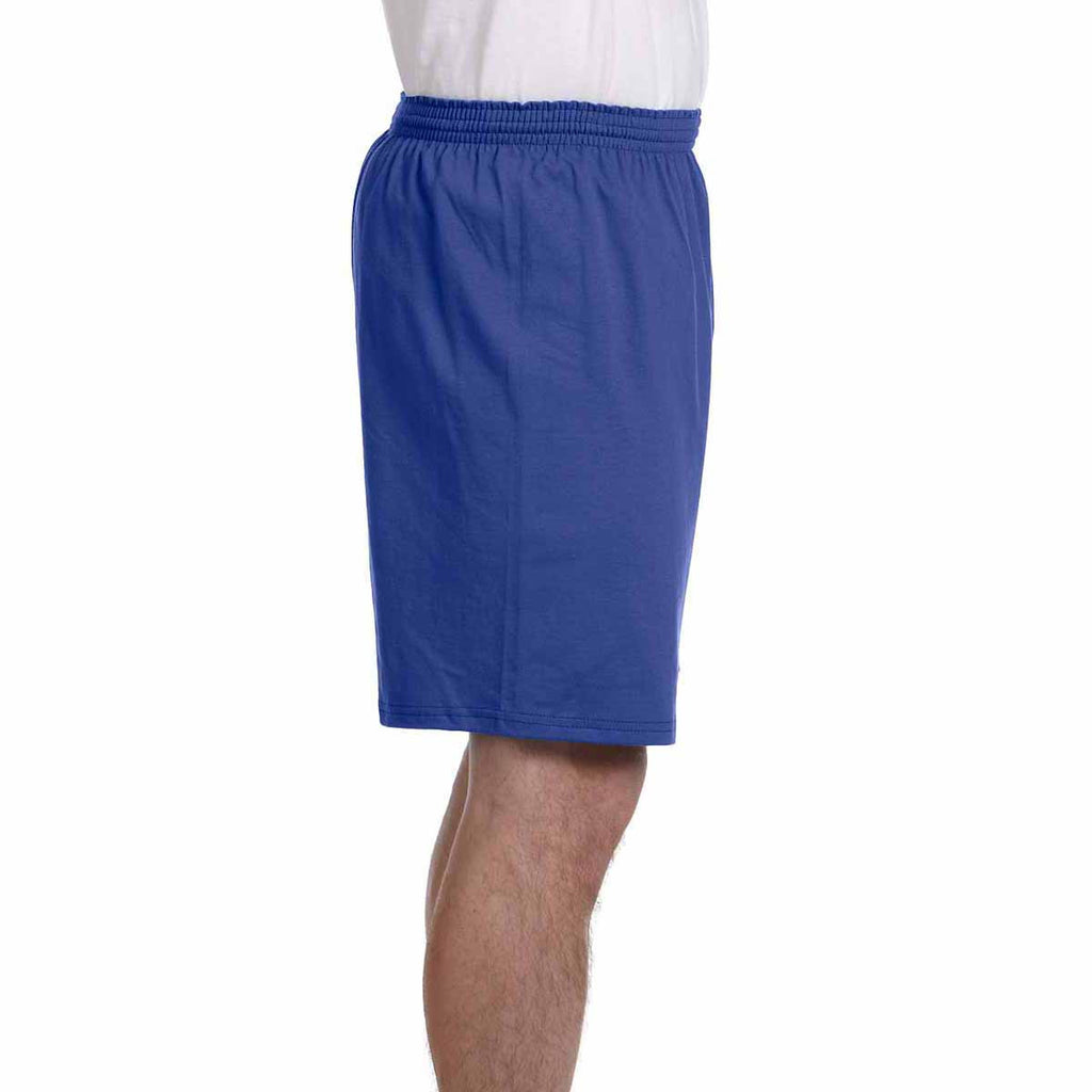 Champion Men's Royal Blue 6-Ounce Cotton Gym Short