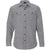 Burnside Men's Heather Grey Long Sleeve Solid Flannel Shirt