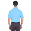 UltraClub Men's Columbia Blue Cool & Dry Mesh Pique Polo