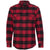 Burnside Men's Red/Black Buffalo Yarn-Dyed Long Sleeve Flannel Shirt