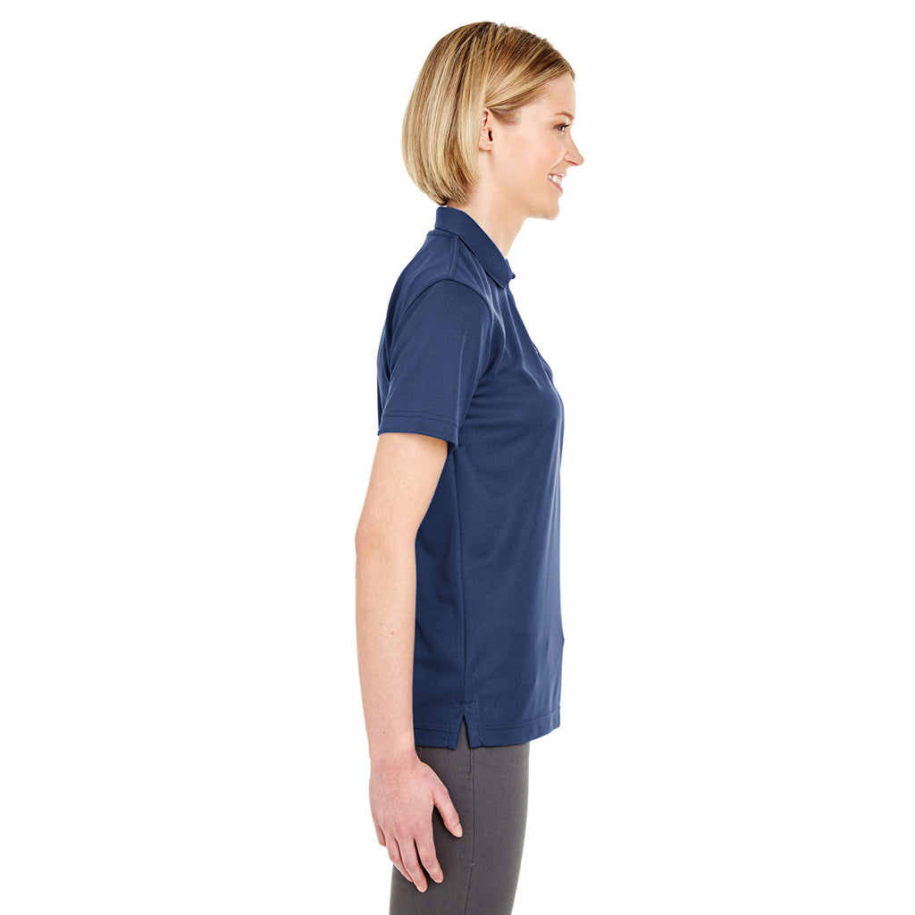 UltraClub Women's Navy Cool & Dry Mesh Pique Polo