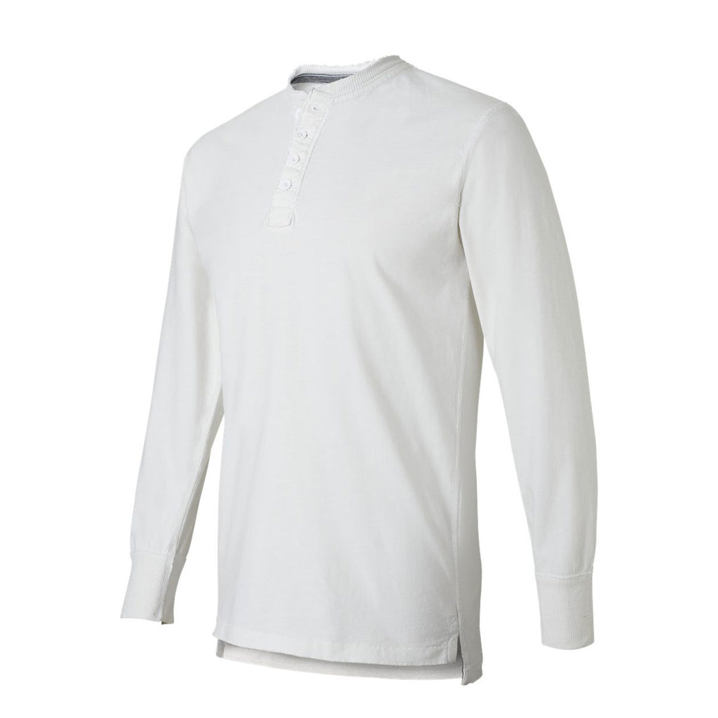 J. America Men's Antique White Vintage Brushed Jersey Henley