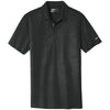 Nike Men's Black Golf Dri-FIT Embossed Tri-Blade Polo