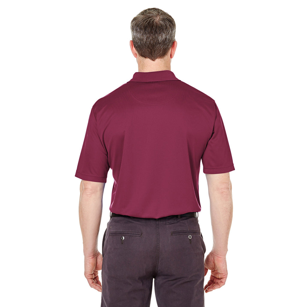 UltraClub Men's Maroon Cool & Dry Sport Polo