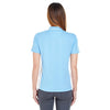 UltraClub Women's Columbia Blue/White Cool & Dry Sport Two-Tone Polo