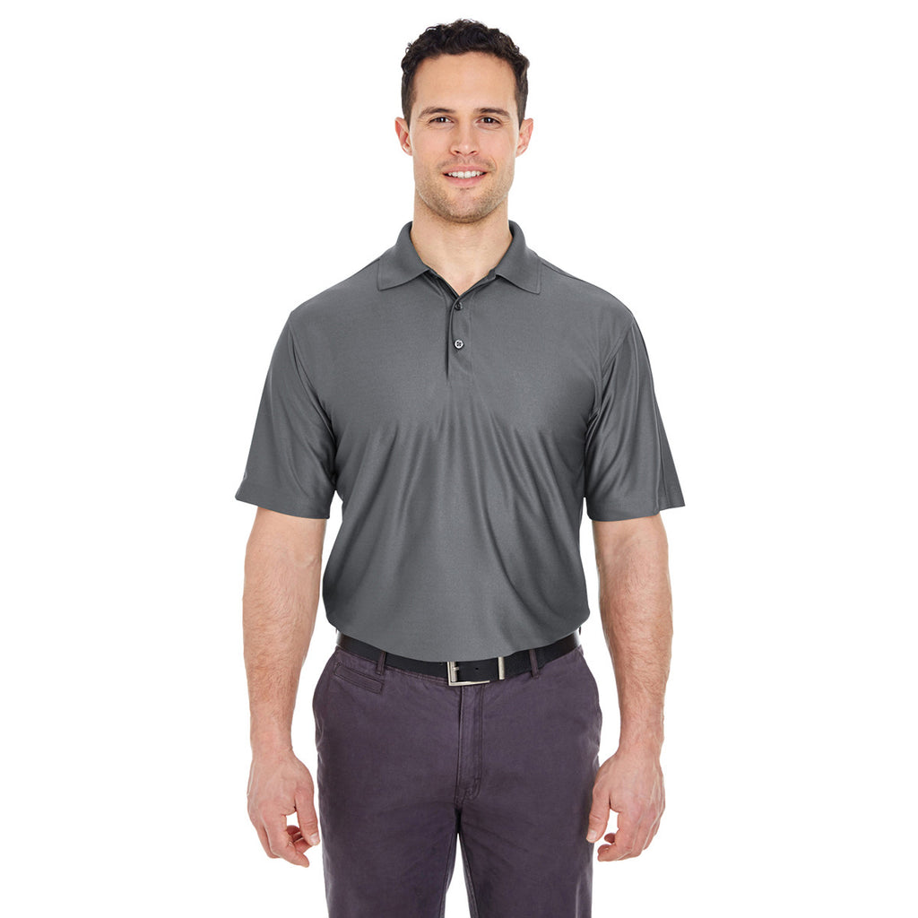 UltraClub Men's Charcoal Cool & Dry Elite Performance Polo