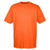 UltraClub Men's Bright Orange Cool & Dry Sport Performance Interlock T-Shirt