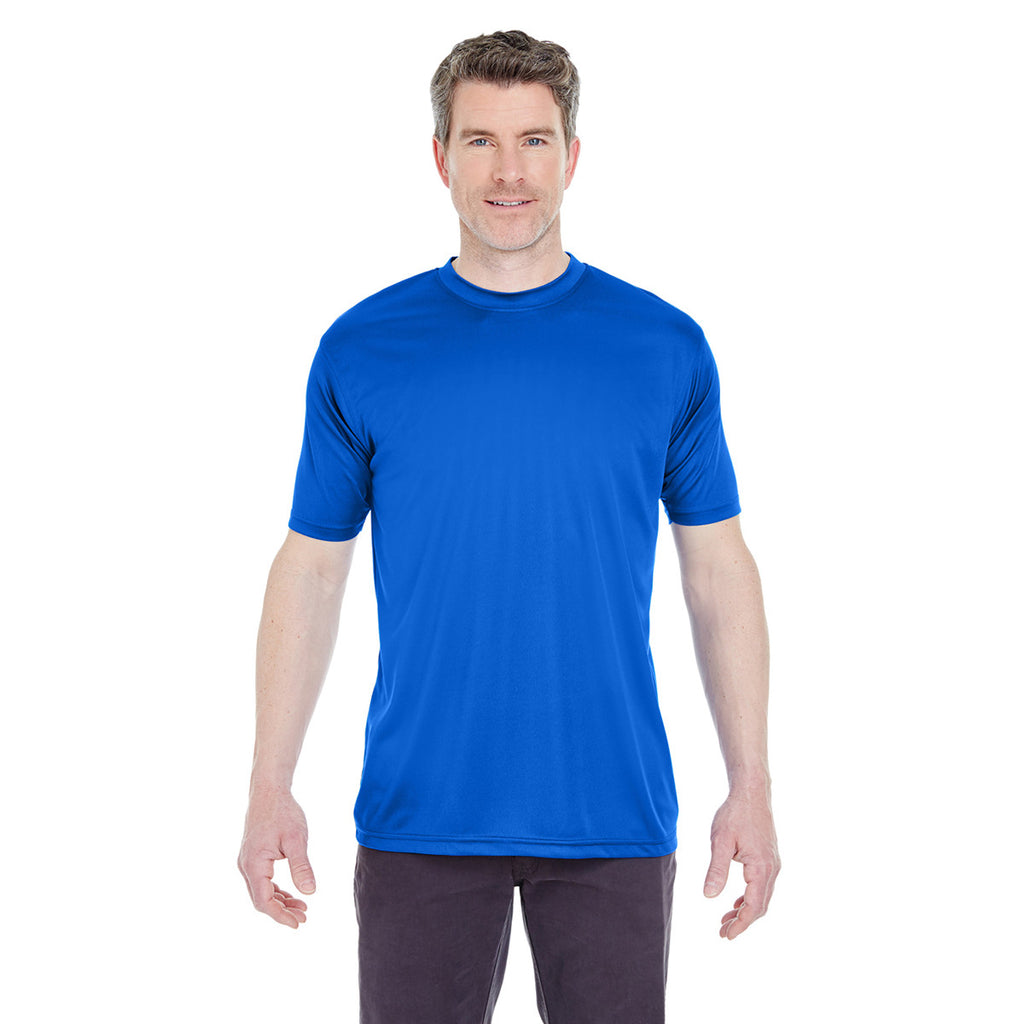 UltraClub Men's Royal Cool & Dry Sport Performance Interlock T-Shirt