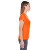 UltraClub Women's Bright Orange Cool & Dry Sport Performance Interlock T-Shirt