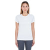 UltraClub Women's White Cool & Dry Sport Performance Interlock T-Shirt