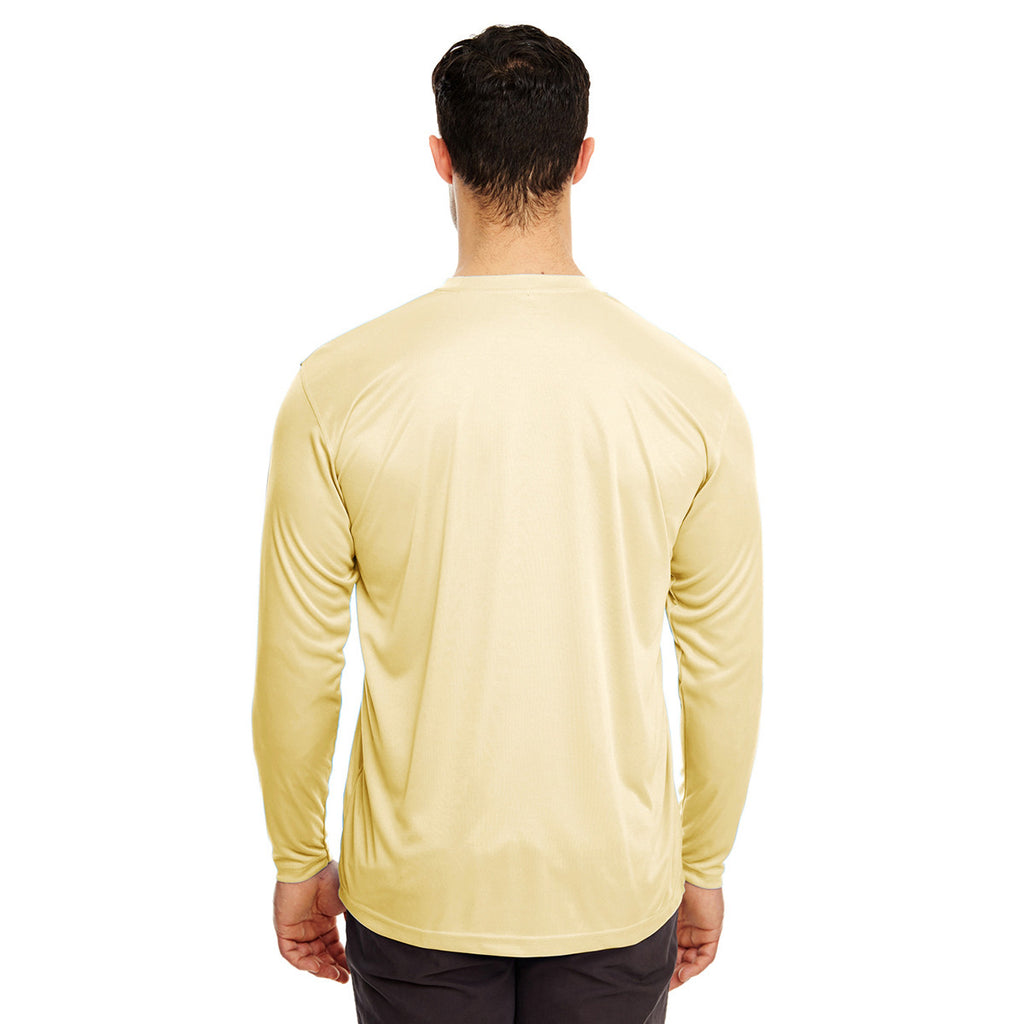 UltraClub Men's Butter Cool & Dry Sport Long-Sleeve Performance Interlock T-Shirt