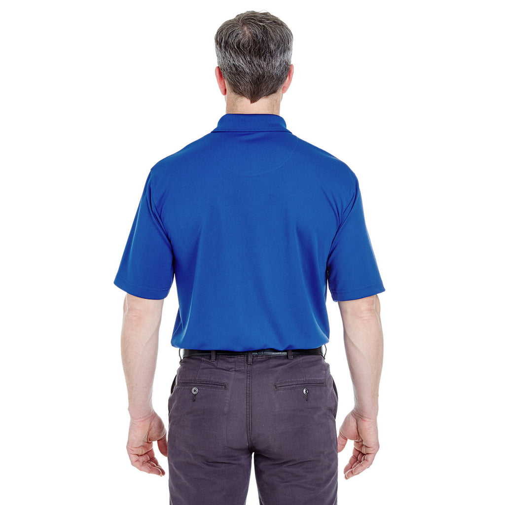 UltraClub Men's Cobalt Cool & Dry Stain-Release Performance Polo