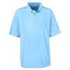 UltraClub Men's Columbia Blue Cool & Dry Stain-Release Performance Polo