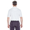 UltraClub Men's White Cool & Dry Stain-Release Performance Polo