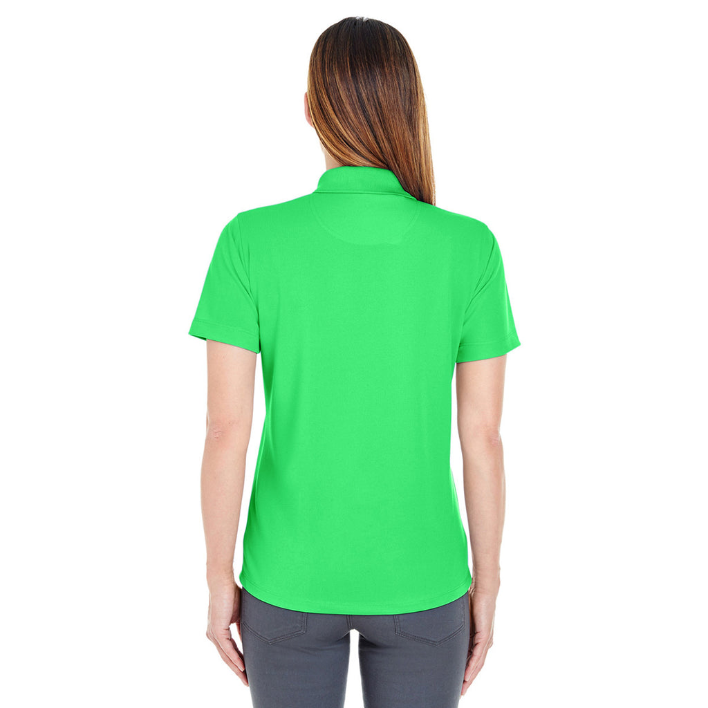 UltraClub Women's Cool Green Cool & Dry Stain-Release Performance Polo