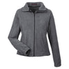 UltraClub Women's Charcoal Iceberg Fleece Full-Zip Jacket