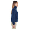 UltraClub Women's Navy Iceberg Fleece Full-Zip Jacket