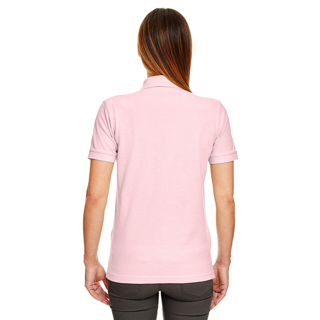 UltraClub Women's Pink Classic Pique Polo