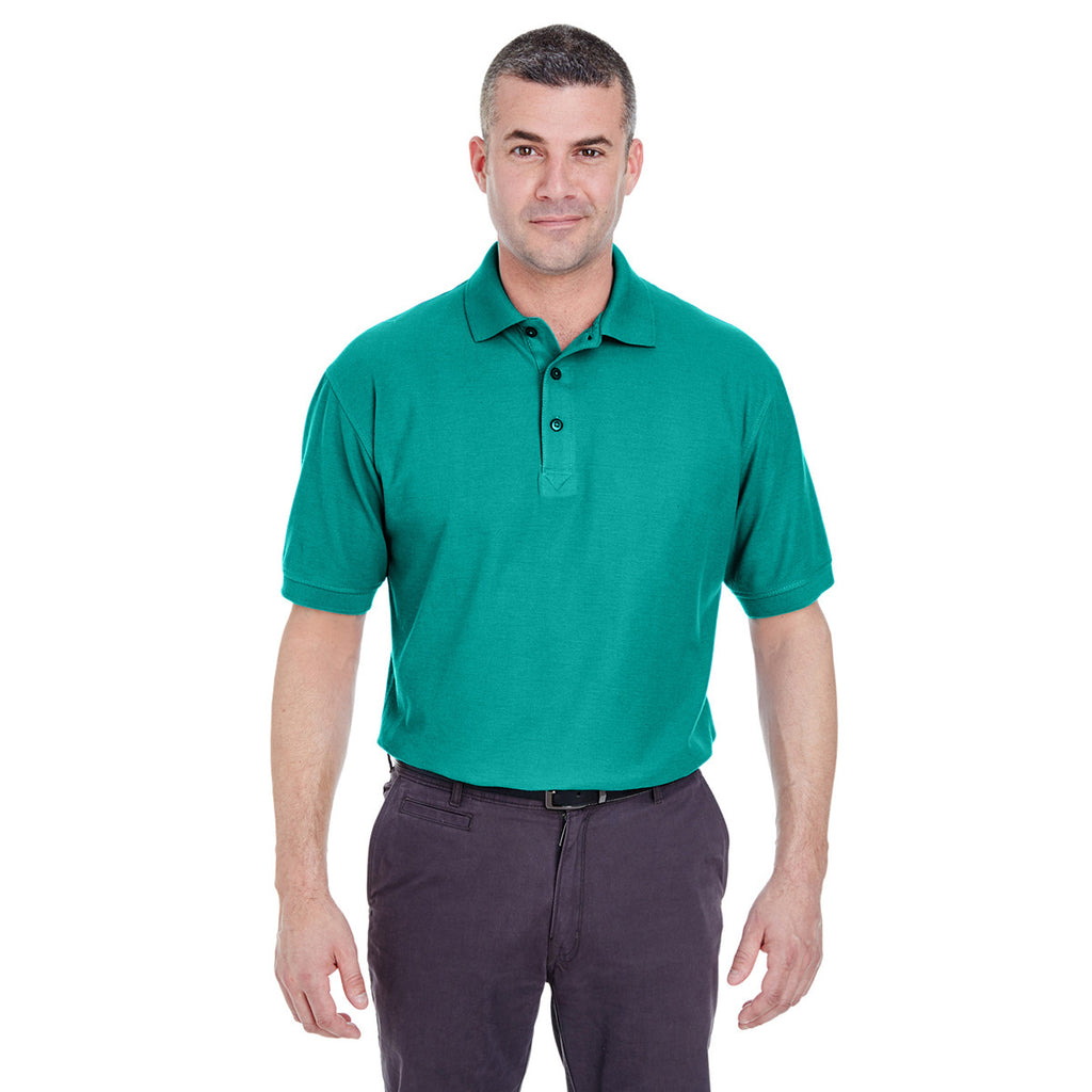 UltraClub Men's Jade Whisper Pique Polo