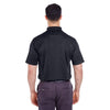 UltraClub Men's Black Cool & Dry 8 Star Elite Performance Interlock Polo