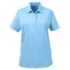 UltraClub Women's Columbia Blue Cool & Dry 8 Star Elite Performance Interlock Polo