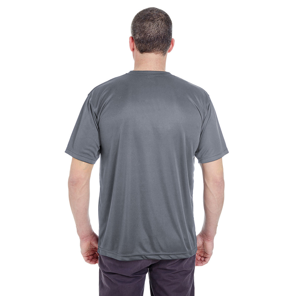 UltraClub Men's Charcoal Cool & Dry Basic Performance T-Shirt