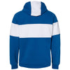 J. America Men's Royal Varsity Fleece Colorblocked Hooded Sweatshirt