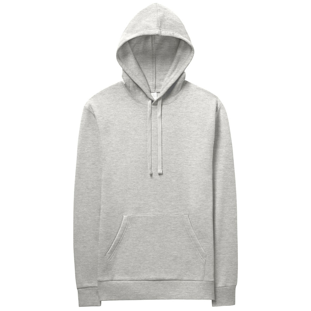 Alternative Apparel Men's Heather Grey Eco Cozy Fleece Pullover Hooded Sweatshirt